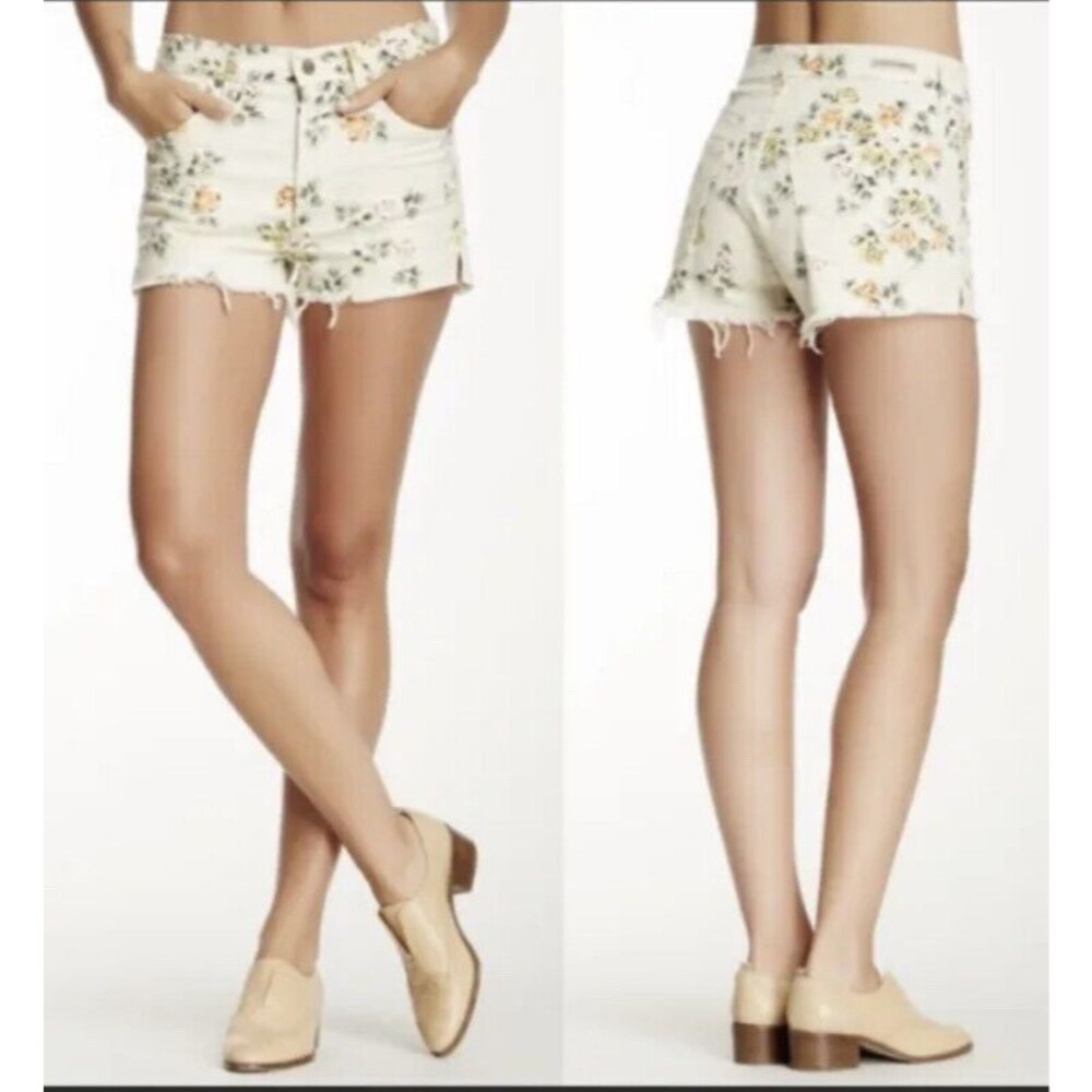 Citizens Of Humanity Chloe High Waist Floral Cut-Off Shorts Size 24
